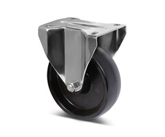 Hitzebeständige Bockrolle aus Edelstahl 100 mm - 150 kg