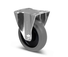 Elastische Gummi-Bockrolle 125 mm - 220 kg