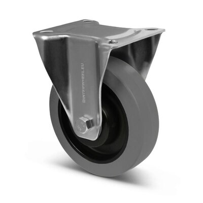 Bockrolle aus Gummi 160 mm - Kugellager - 350 kg