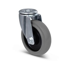 Elastische Gummi-Lenkrolle 125 mm - 220 kg