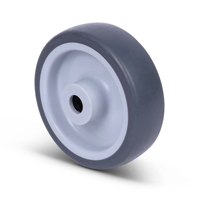 Gummirad 100 mm - Rollenlagerbohrung 12 mm - 100 kg