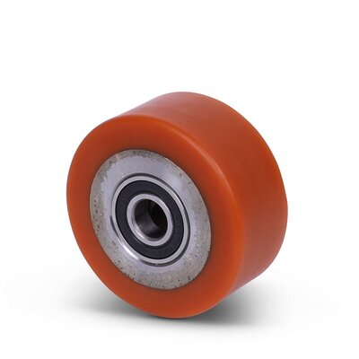 PU Rad 80 mm - Kugellagerbohrung 15 mm - 225 kg