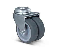 Doppelte Lenkrolle 75 mm - 120 kg