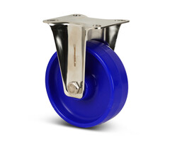 Bockrolle aus Edelstahl 100 mm Polyamid - 150 kg