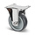 Bockrolle aus Edelstahl 100 mm - Gummi - 100 kg