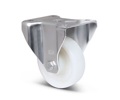 Derby Ruote Bockrolle aus Edelstahl 125 mm Nylon - 700 kg