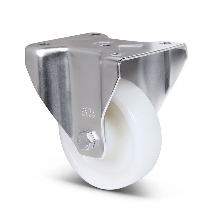 Derby Ruote Bockrolle aus Edelstahl 125 mm - Nylon - 700 kg