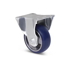 Bombierte PU Bockrolle 100 mm - 270 kg - Copy