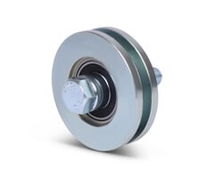 Rillenrad 78 mm mit Vierkantrille - 200 kg