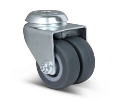 Doppel Lenkrolle 50 mm - 80 kg