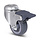 Apparate-Lenkrolle mit Bremse 60 mm - Edelstahl - 40 kg