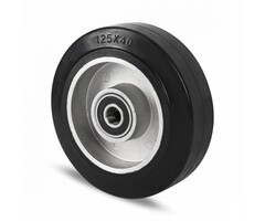 Elastisches Gummirad 125 mm - 200 kg