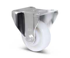 Polyamid-Schwerlast-Bockrolle 160 mm - Edelstahl - 700 kg