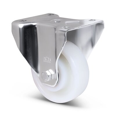 Polyamid-Schwerlast-Bockrolle 160 mm - Edelstahl - 700 kg