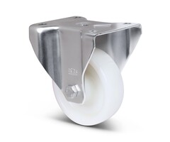 Derby Ruote Bockrolle aus Edelstahl 125 mm Nylon - 700 kg