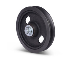 Rillenrad 120 mm mit Vierkantrille - 100 kg