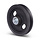 Rillenrad 120 mm mit Vierkantrille - 100 kg
