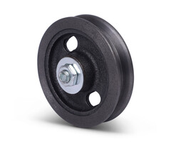 Rillenrad 90 mm mit Vierkantrille - 50 kg
