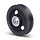 Rillenrad 90 mm mit Vierkantrille - 50 kg