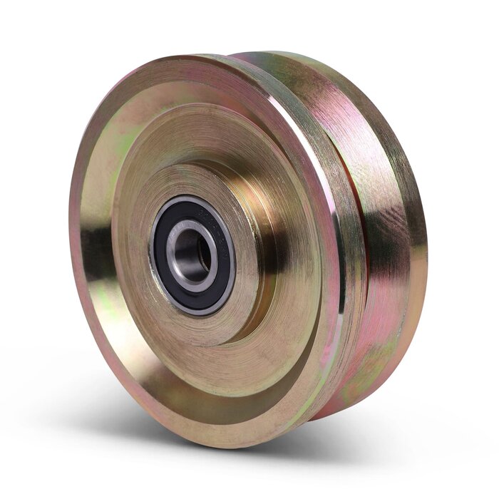 Rillenrad 200 mm mit V Rille - 1400 kg
