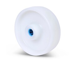 Rad aus rostfreiem Stahl 125 mm Nylon - 300 kg