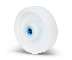 Rad aus rostfreiem Stahl 100 mm Nylon - 175 kg