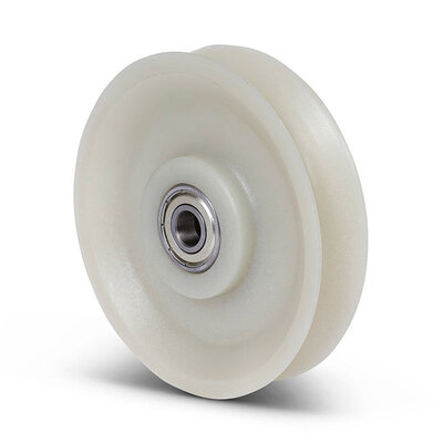 Kunststoff Kabelscheibe 98 mm mit Rund Nut - 150 kg