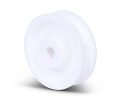 Kunststoff Seilrolle 40 mm mit runder U-Nut - 35 kg