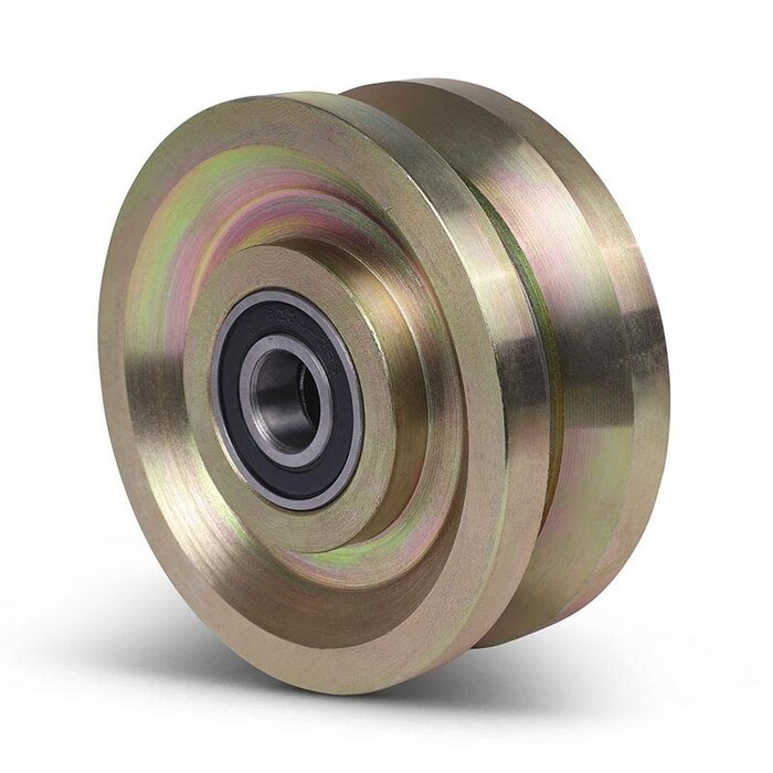 Rillenrad 125 mm mit V-Nut - 1000 kg