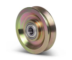 Rillenrad 100 mm mit V-Nut - 300 kg