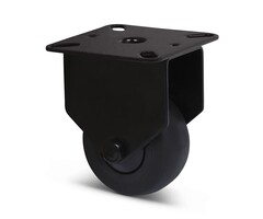 Schwarze Bockrolle 50 mm - Kugellager - 50 kg