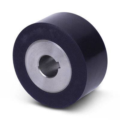 Polyurethan Antriebsrad 80x40 mm - Bohrung 20 mm H7 Nut - 200 kg