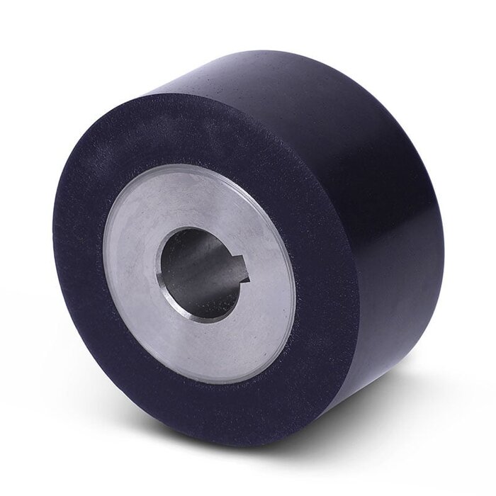 Polyurethan Antriebsrad 80x40 mm - Bohrung 20 mm H7 Nut - 200 kg