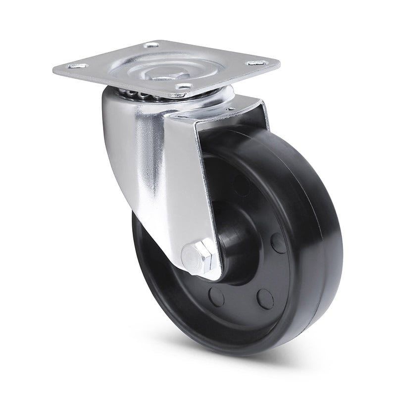 Hitzebeständige Lenkrolle 125 mm bis +280 °C - 170 kg
