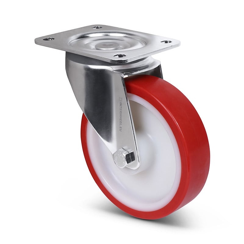 Edelstahl Lenkrolle 160 mm - Rollenlager - 350 kg