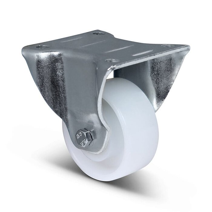 Polyamid Schwerlast-Bockrolle 80 mm - Kugellager - 200 kg