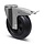 Vollgummi Lenkrolle mit Bremse 200 mm - Rollenlager - 205 kg