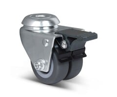 Apparate-Doppelrolle mit Bremse 50 mm - 80 kg
