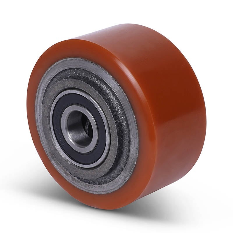 Polyurethanrad 100 mm - Kugellager 20 mm - 450 kg
