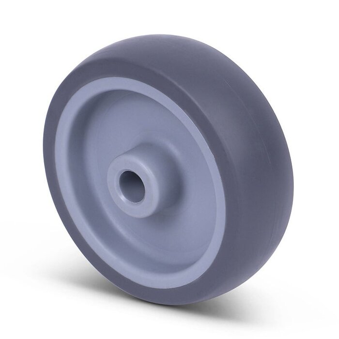 Gummirad 100 mm - Gleitlager 12 mm - 100 kg