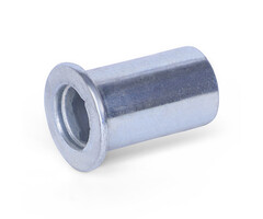 Achsbuchse (T) - 15x8x21 mm | Stahl verzinkt