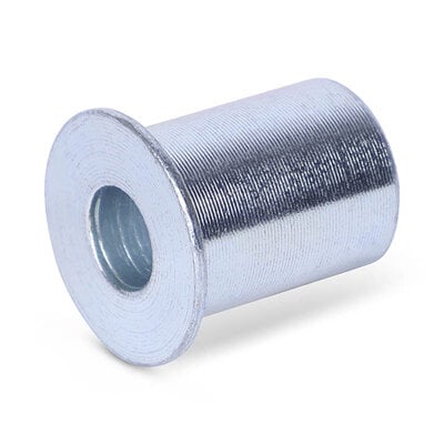 Achsbuchse (T) - 12x8x21 mm | Stahl verzinkt