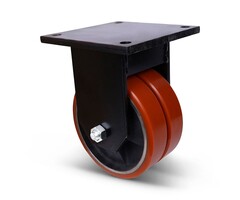 Polyurethan Schwerlast-Bockrolle 200 mm - 2200 kg