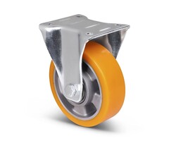 Polyurethan Schwerlast-Bockrolle 125 mm - 350 kg