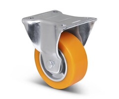 Polyurethan Schwerlast-Bockrolle 100 mm - 300 kg