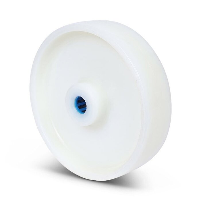 Polyamidrad 200 mm - Edelstahl-Rollenlager 20 mm - 500 kg