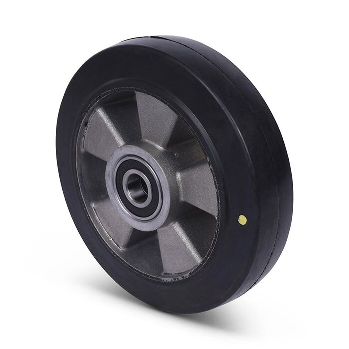 ESD elastisches Gummirad 180 mm - Kugellager 20 mm - 400 kg