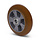 Ballige Polyurethanrad 200 mm - Kugellager 20 mm - 600 kg
