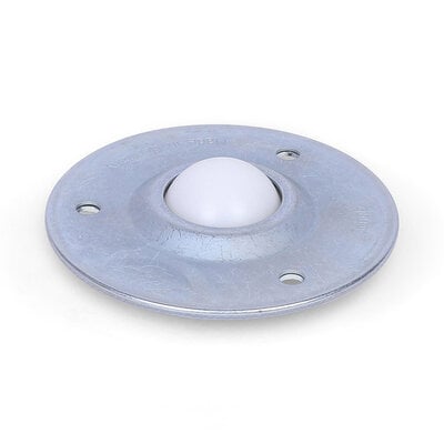 Kugelrolle 25,4 mm - Stahlblech-Gehäuse und Kunststoffkugel - 40 kg