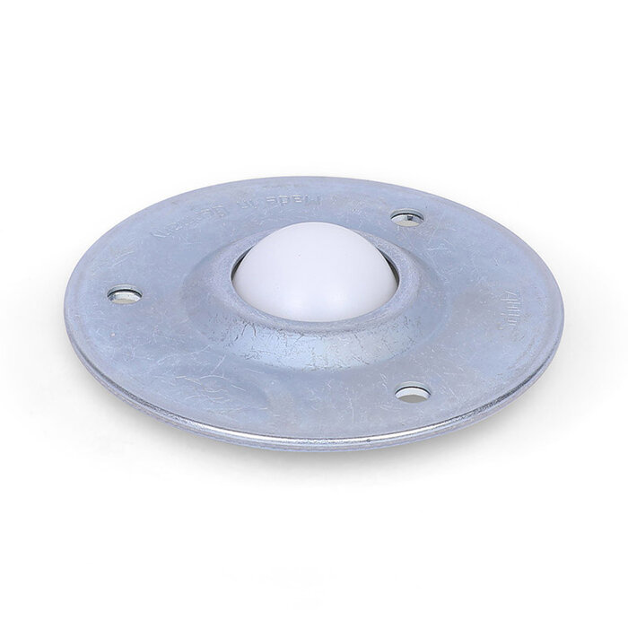 Kugelrolle 25,4 mm - Stahlblech-Gehäuse und Kunststoffkugel - 40 kg